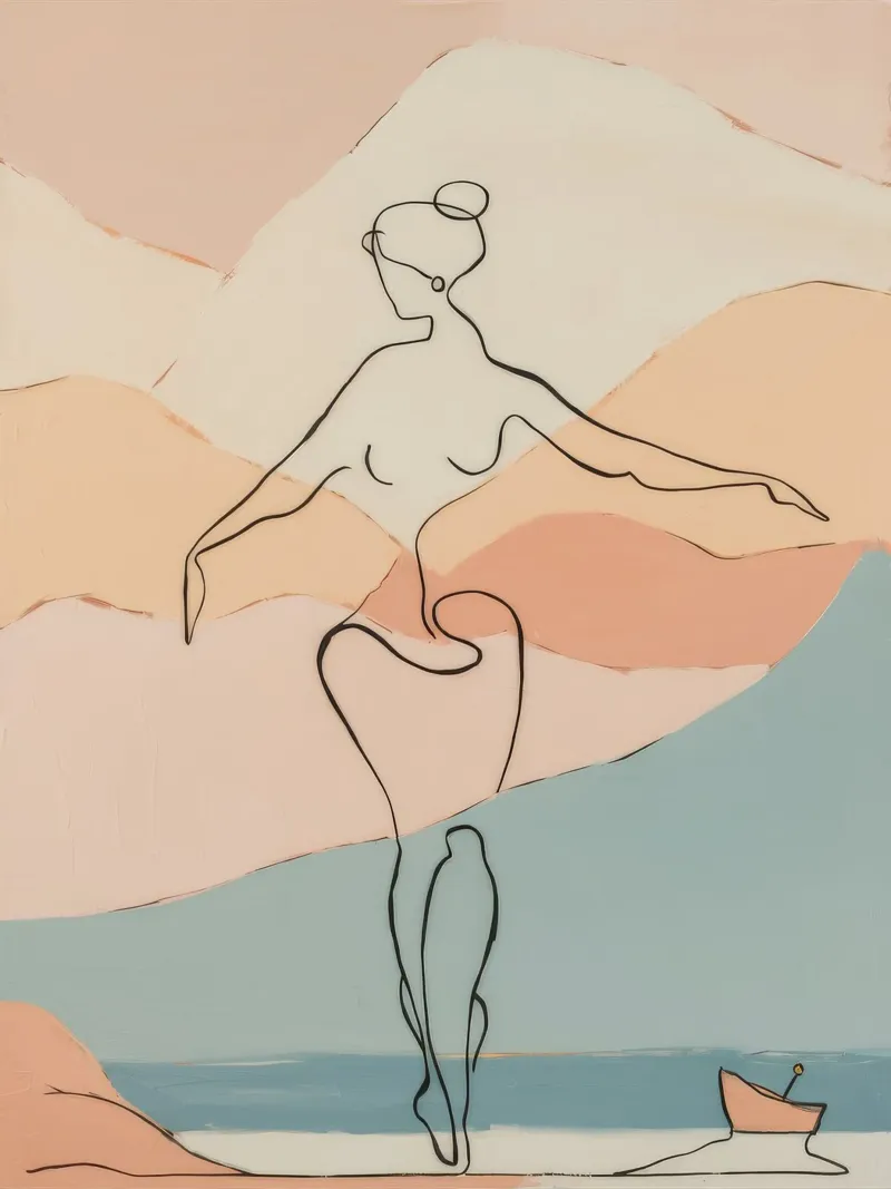 L'élégance d'une danse posée poster avec cadre en plastique de Crimson Whisper