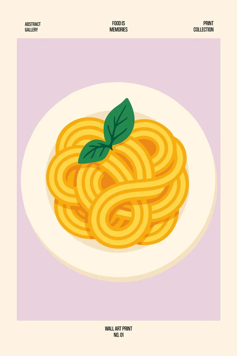 Spaghetti Memories – No. 01 carta hahnemühle da Studio Mooodz