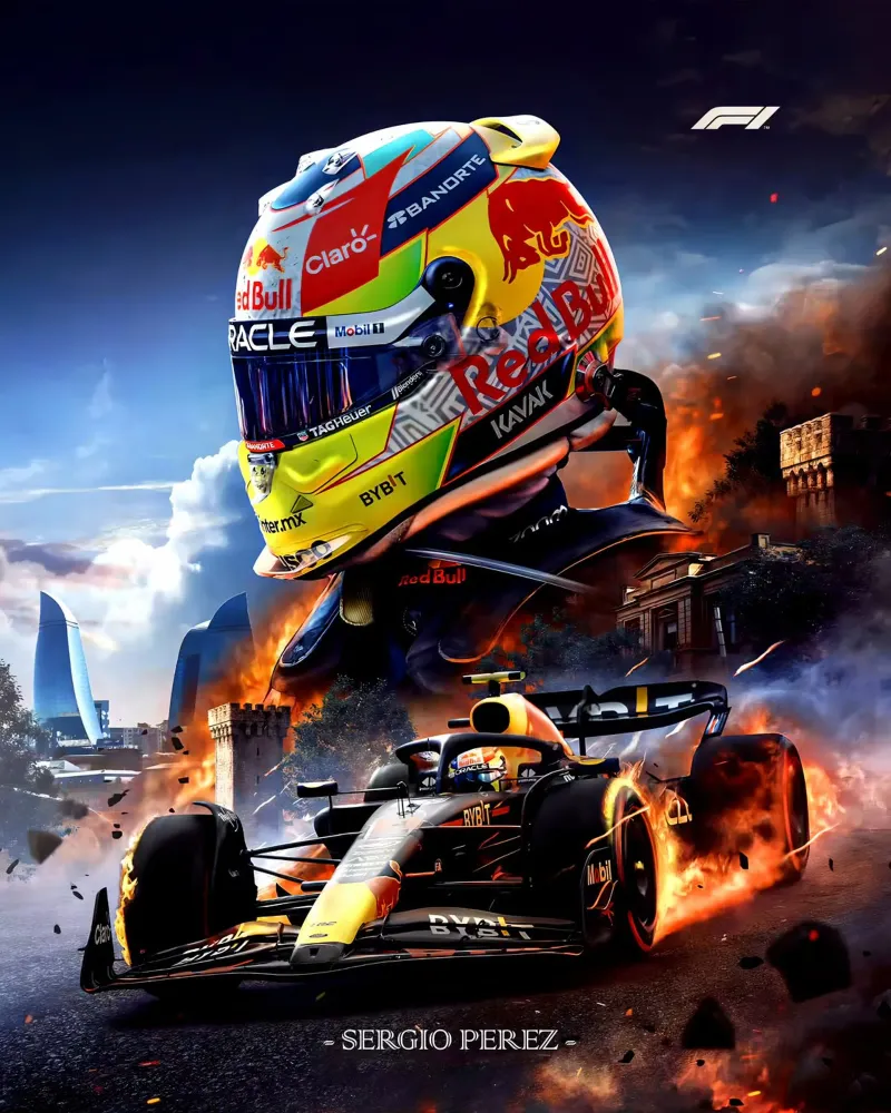 Sergio Perez pellicola backlit da Agus Creative