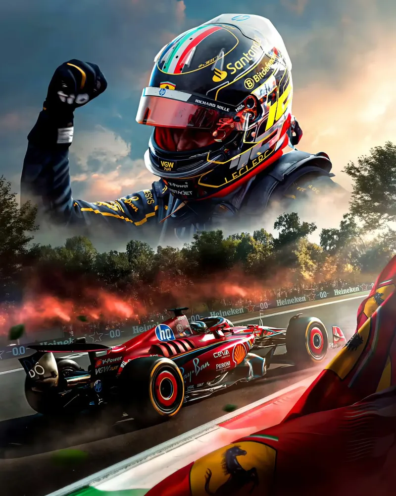 Charles Leclerc pellicola backlit da Agus Creative
