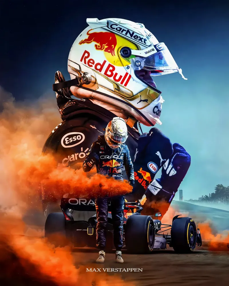Max Verstappen pellicola backlit da Indah Creative