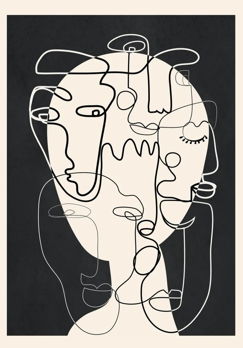 Undefined Thought Flow 1 Leinwand von Nadjaa
