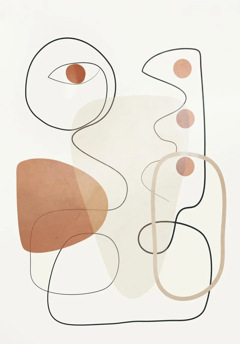 Movement Abstraction 2 poster van Nadjaa