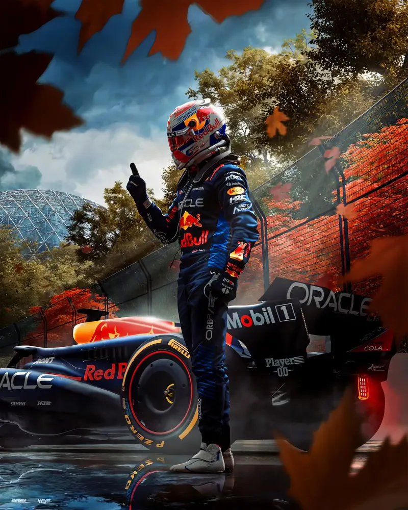 Max Verstappen pellicola backlit da Indah Creative