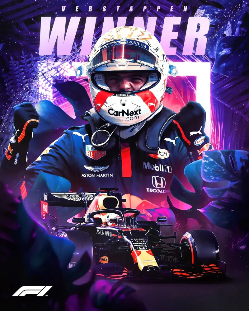 Max Verstappen pellicola backlit da Indah Creative