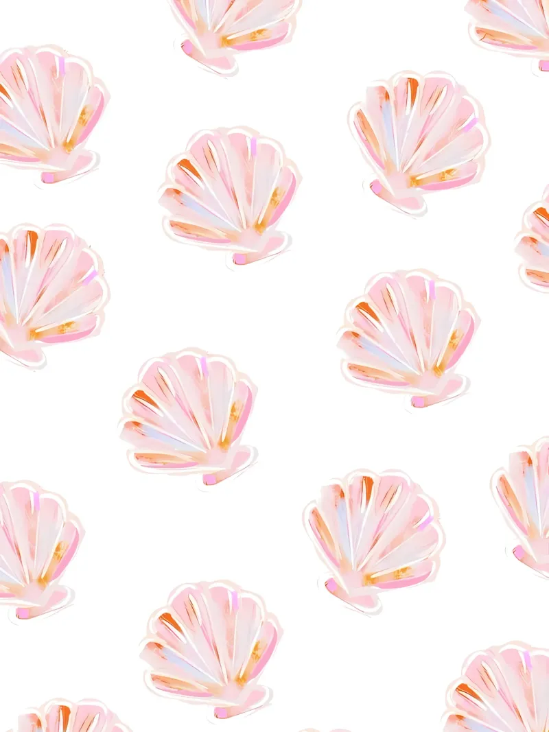 Sea Shell Pattern, Dolce Vita Print, Beach Wall Art canvas by DolceVita
