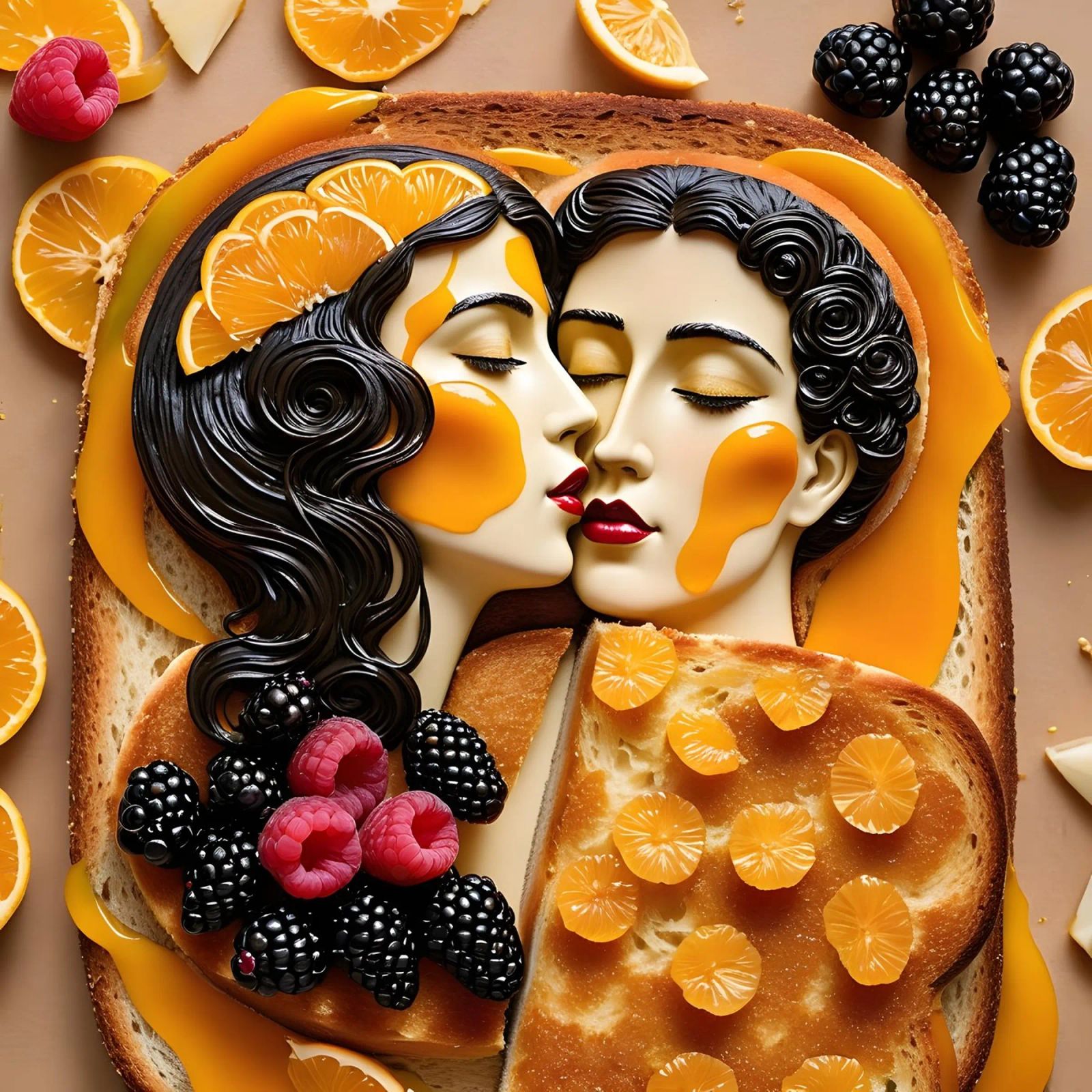 Toast Himbeere poster by kosinsart.gallery