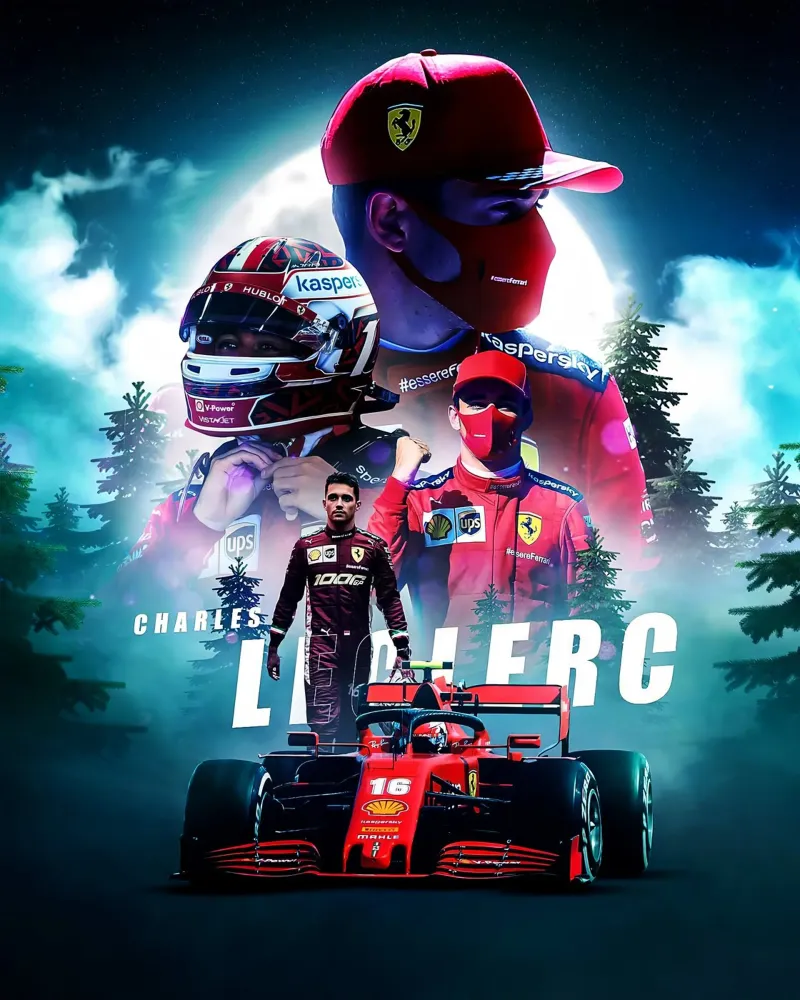 Charles Leclerc pellicola backlit da Indah Creative