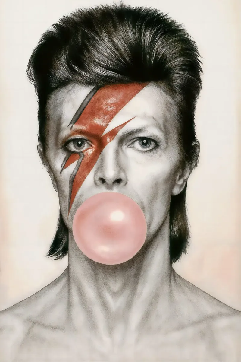 Bowie with a Pop pellicola backlit da CNTRL