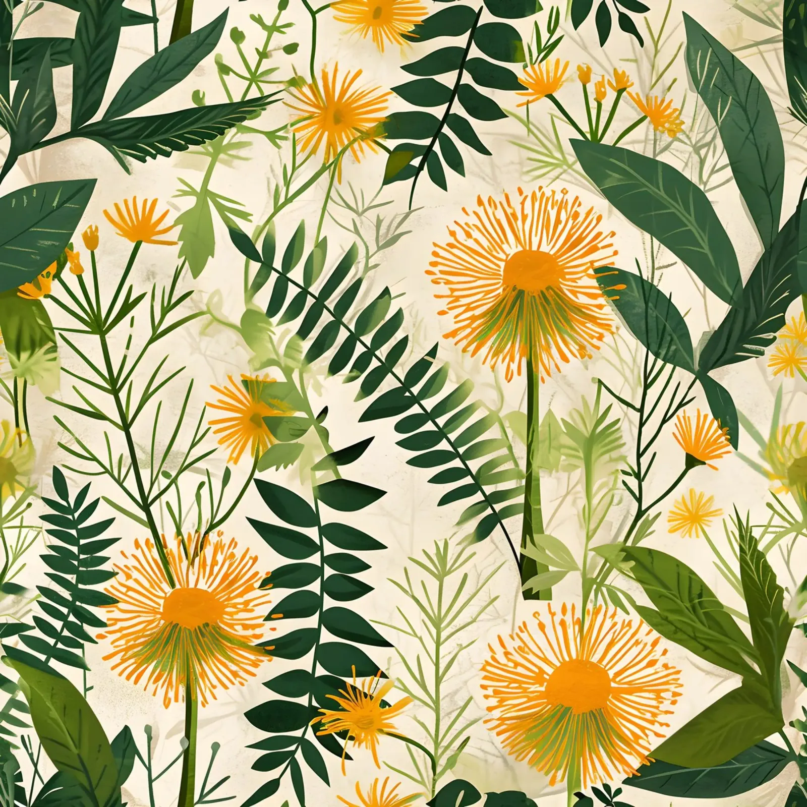 Fioritura del dente di leone pellicola backlit da Botanical Pattern House