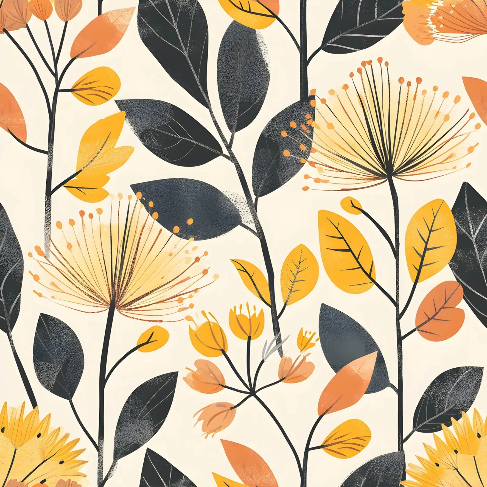 Flor de diente de león metacrilato de Botanical Pattern House