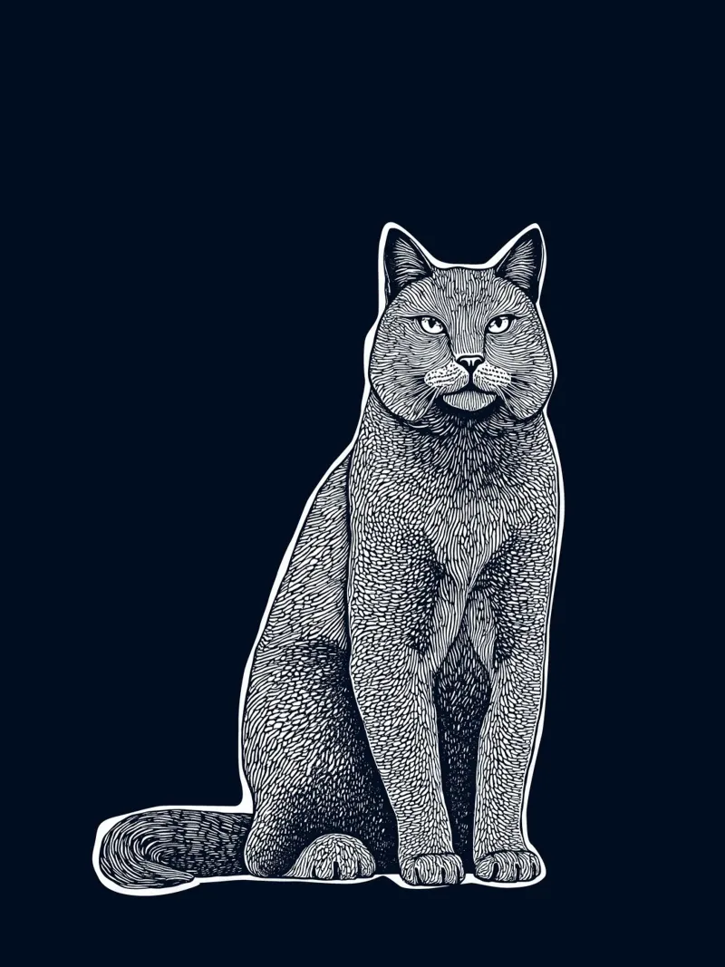 Cat pellicola backlit da Indigo Rain