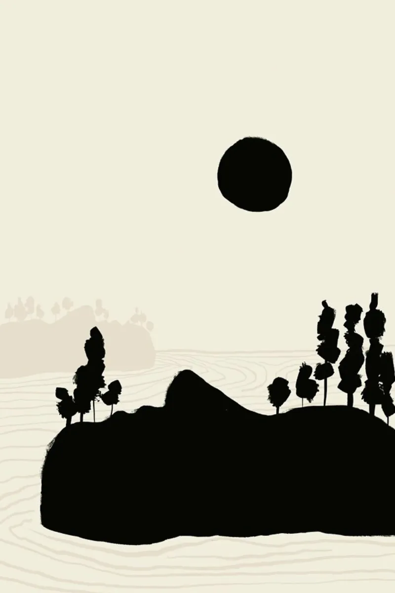 Midnight Island pellicola backlit da Graphite