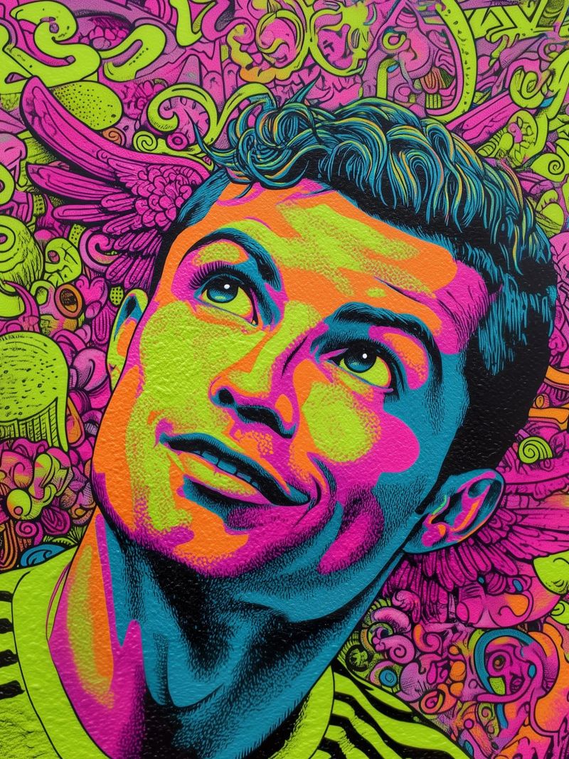 Cristiano Ronaldo, Popart Ikone poster by Carinaprint