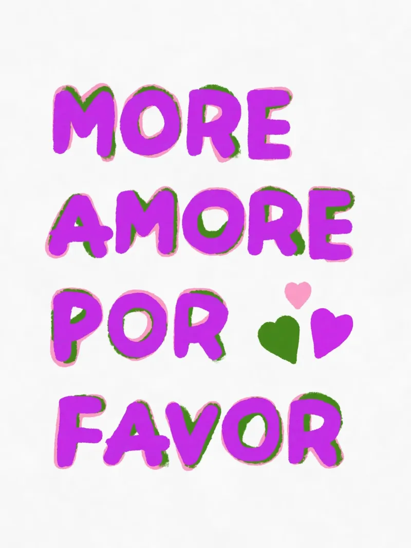 More love, please! poster by Carinaprint