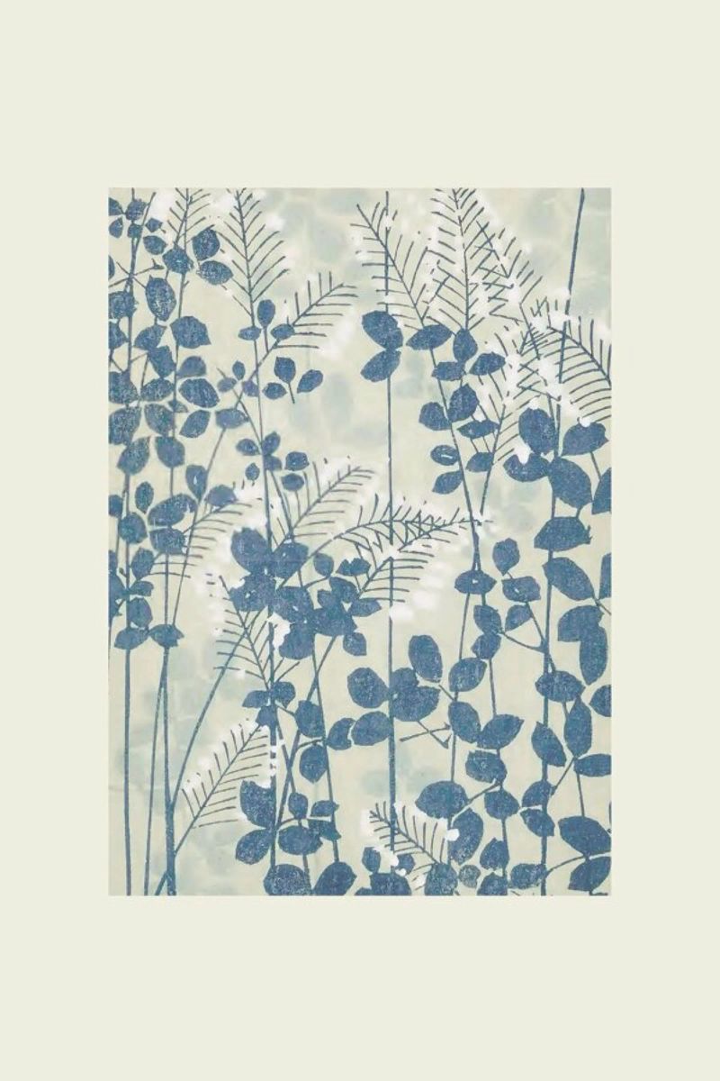 Shin-Bijutsukai - Leaves And Ferns Leinwand von Vintage by JUNIQE