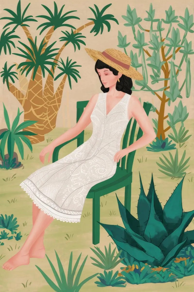 Serenità tropicale carta hahnemühle da Twilight Muse