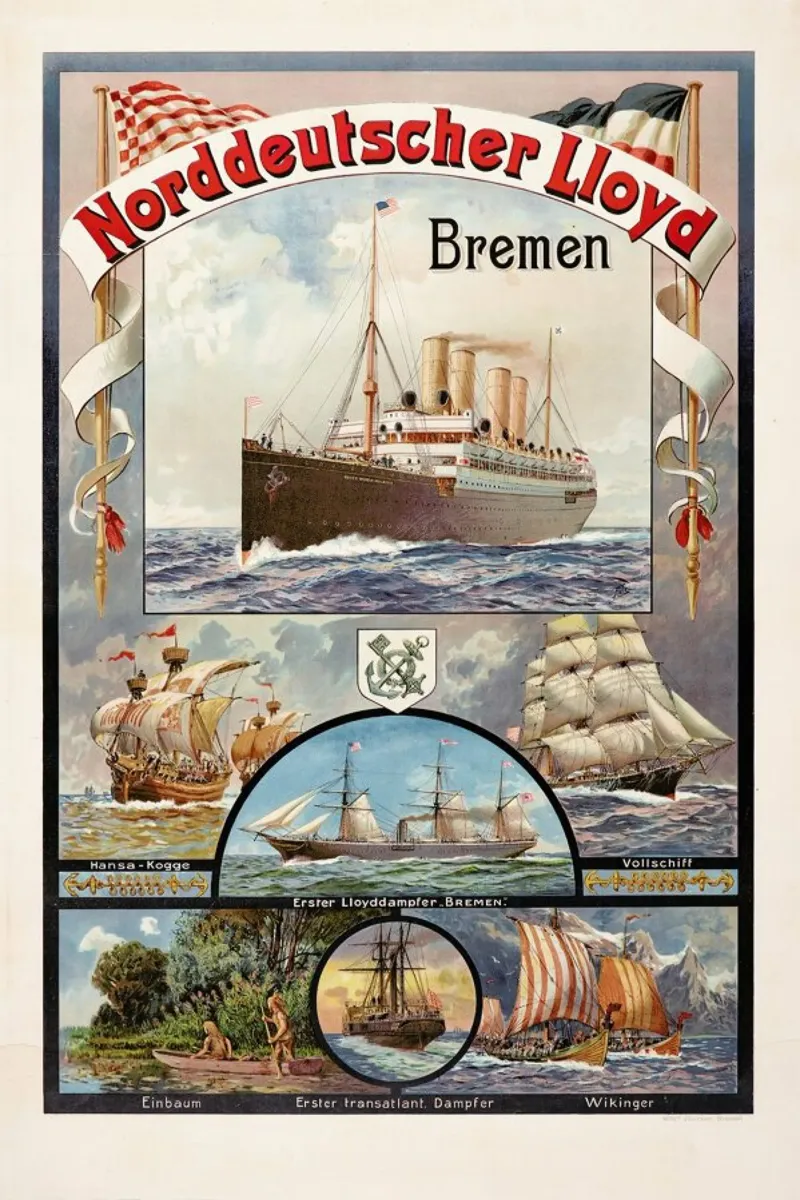Jentzen - Norddeutscher Lloyd Bremen poster da ARTOTHEK