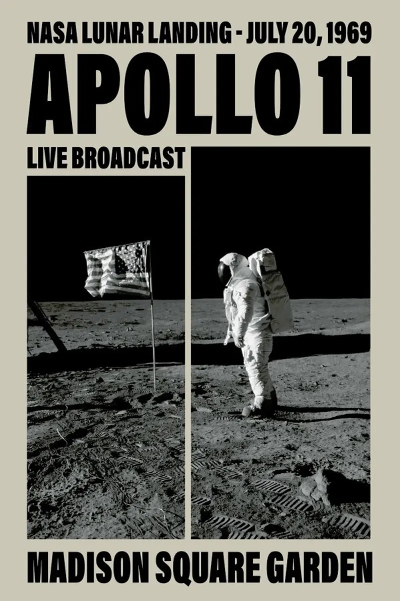 Apollo 11, Madison Square Garden II pellicola backlit da Vintage by JUNIQE