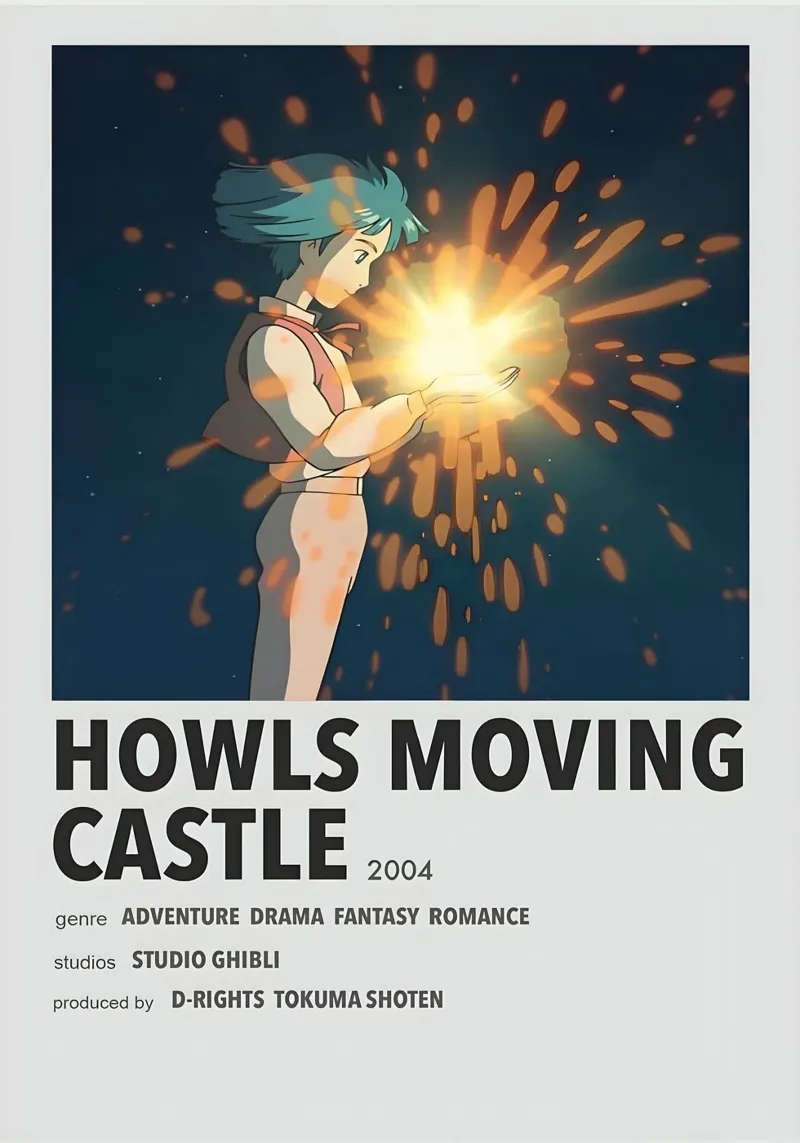 HOWLS MOVING CASTLE 2004 pellicola backlit da Totoya