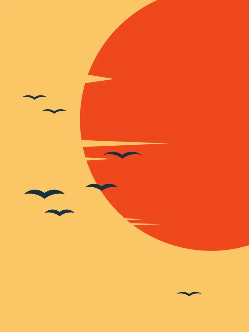 UCCELLO AL TRAMONTO carta hahnemühle da 2fevrierArtStudio