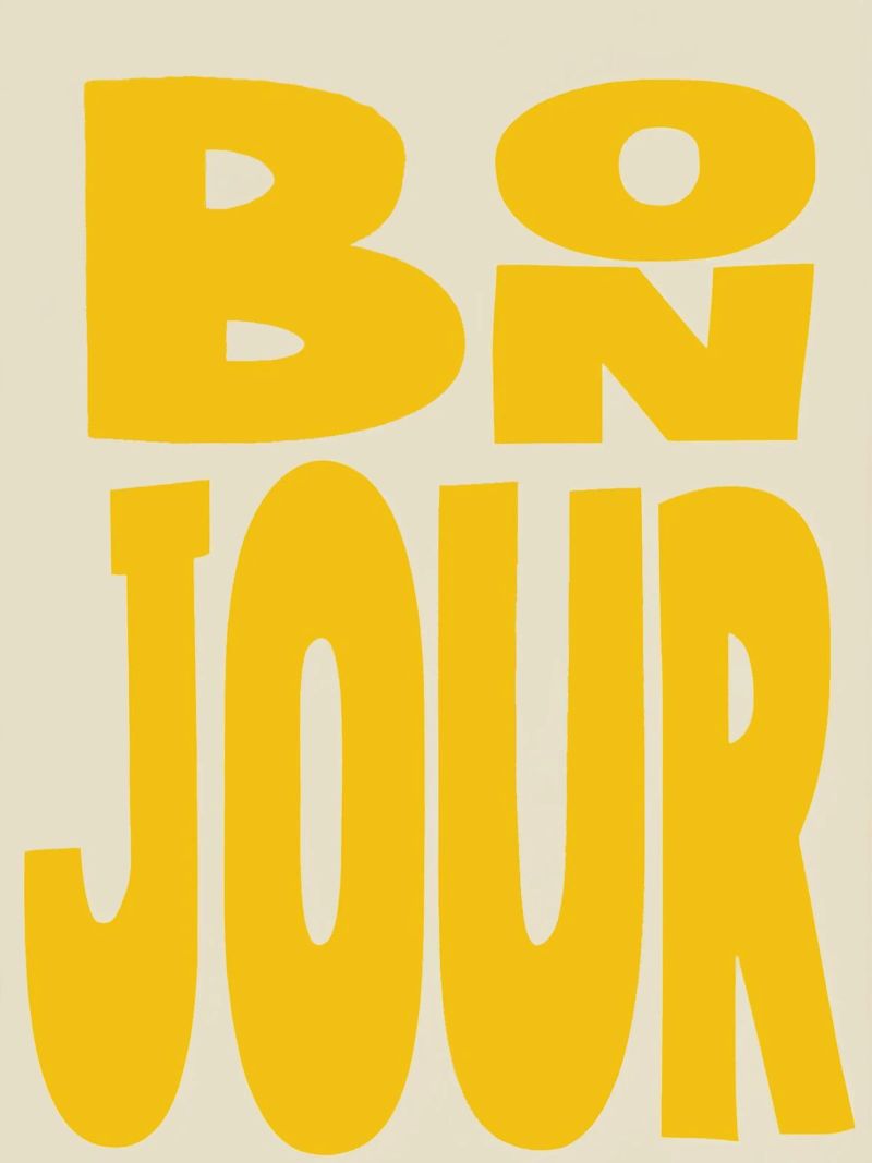 Bonjour Poster von Attaboy Dsgn