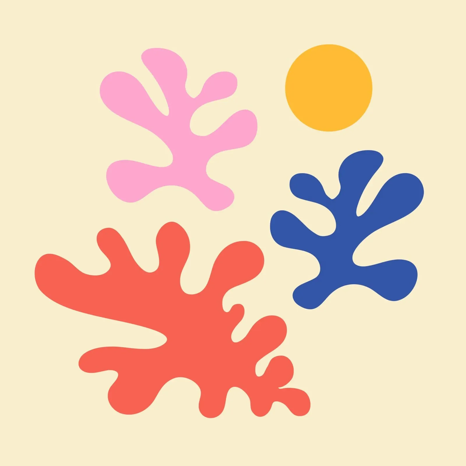 Sole d'estate Matisse tela con Cornice a cassetta da EDMPROJECT