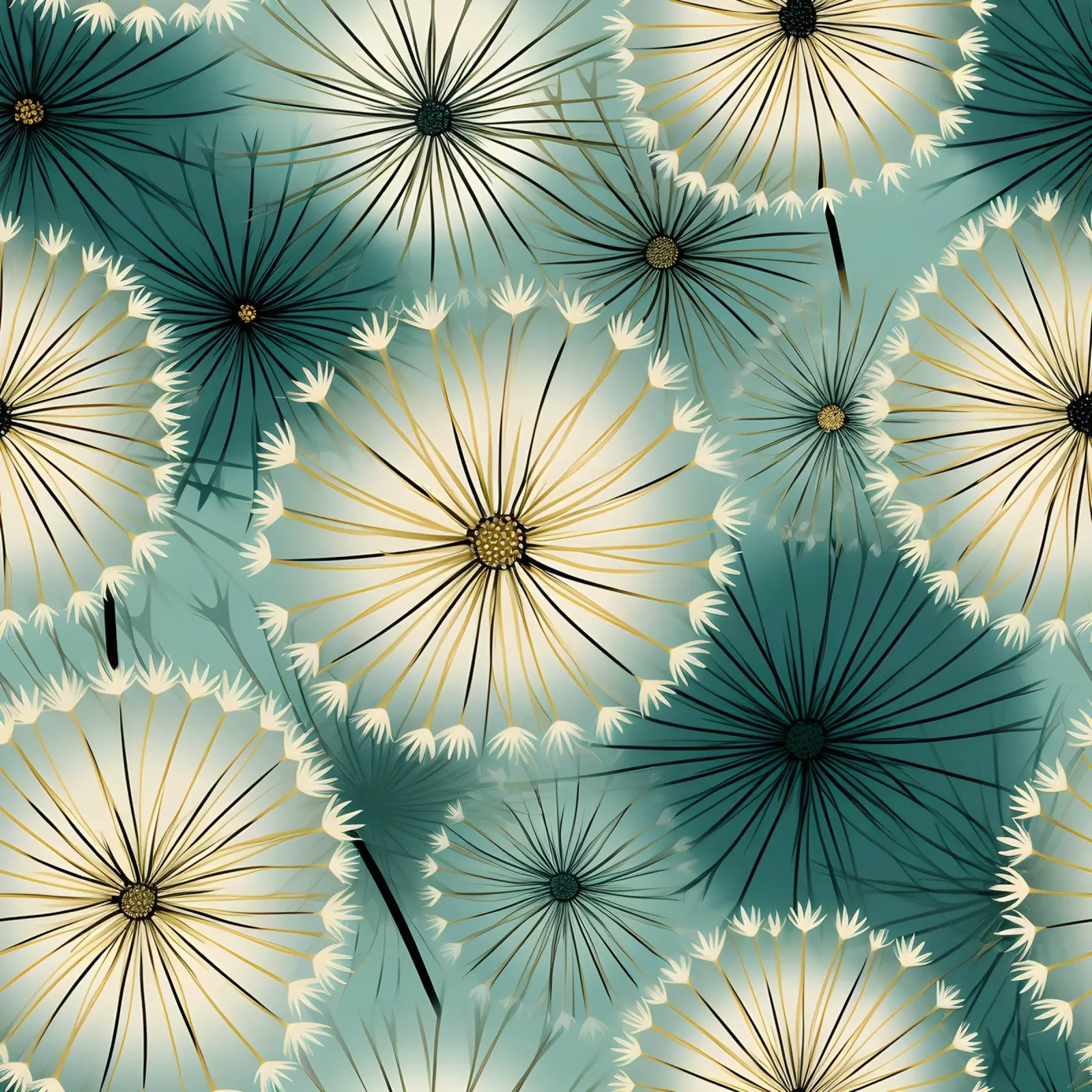 Soft Dandelions hahnemühle by Botanical Pattern House