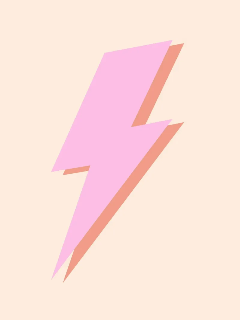 Thunderbolt (Perzikkleur) hahnemühle van Paigaam Studio