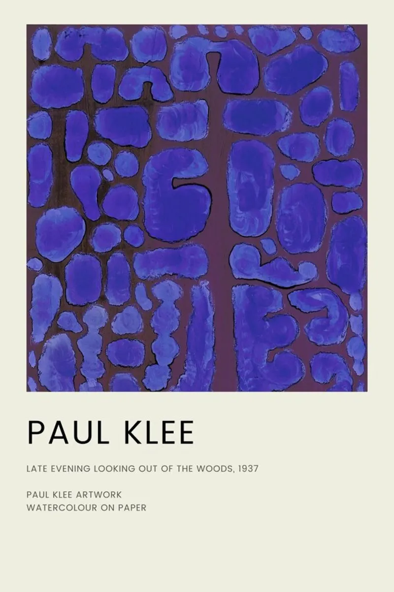 Klee - Late Evening Looking out of the Woods pellicola backlit da Vintage by JUNIQE