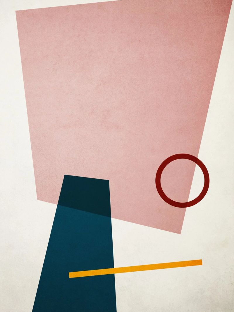 Abstract Color Geometry no. 1 poster da adrianooliveira