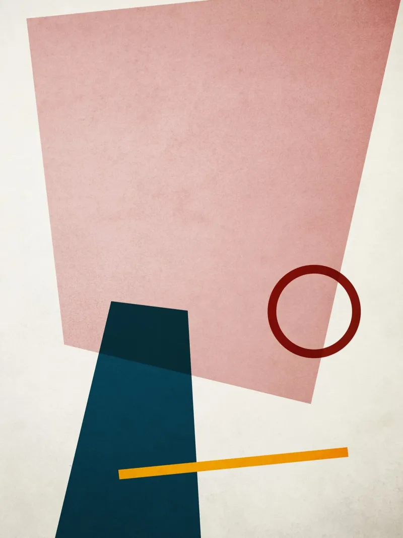 Abstract Color Geometry no. 1 acryl van adrianooliveira