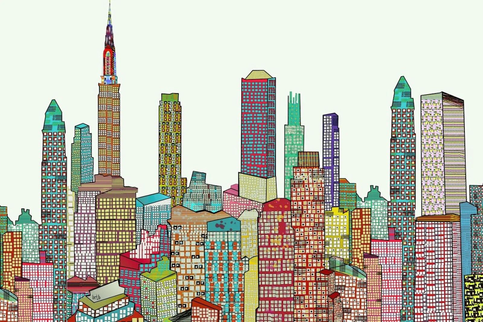 new york living poster de Brian Buckley
