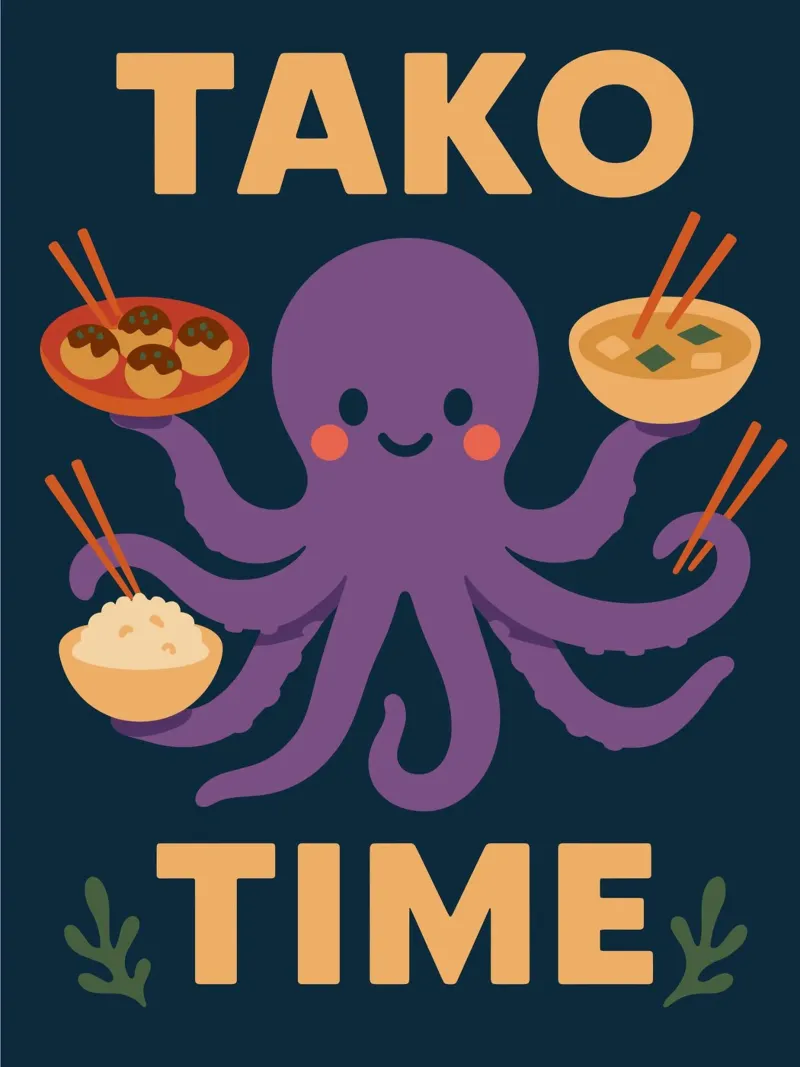 TAKO TIME poster met kunststof frame van ramosashop