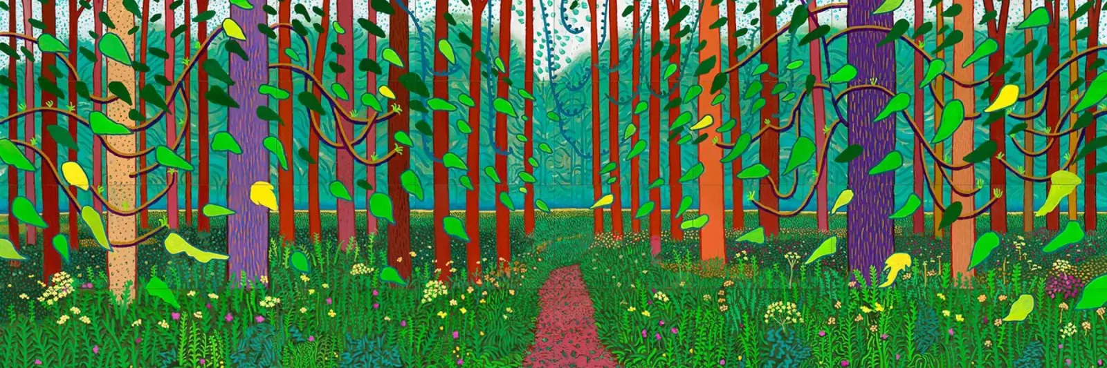 De komst van de lente canvas met Baklijst van khanrosie