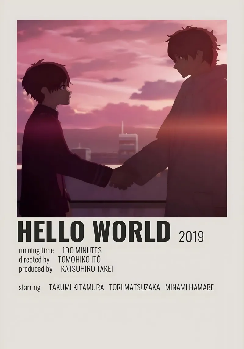 HELLO WORLD  2019 pellicola backlit da Totoya
