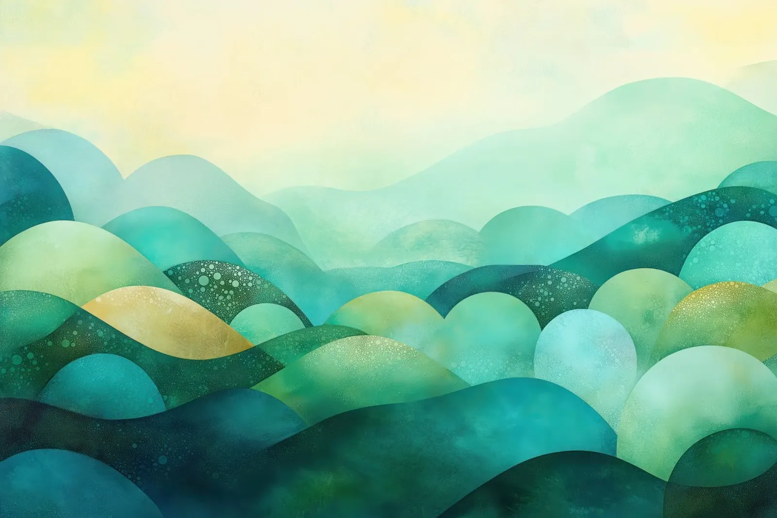 Abstract blauw landschap canvas van Imagine