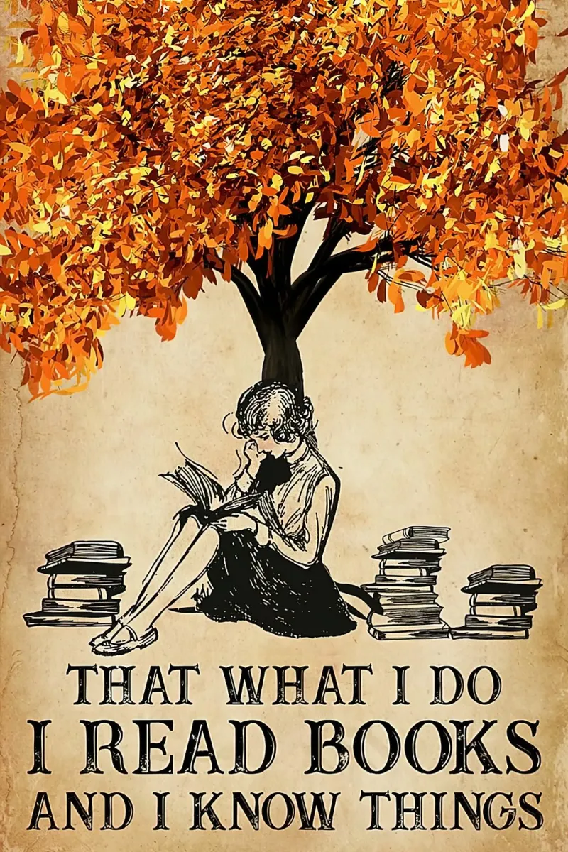 Girl That's What I Do I Read Books And I Know Things Hahnemühle von Aaronshop