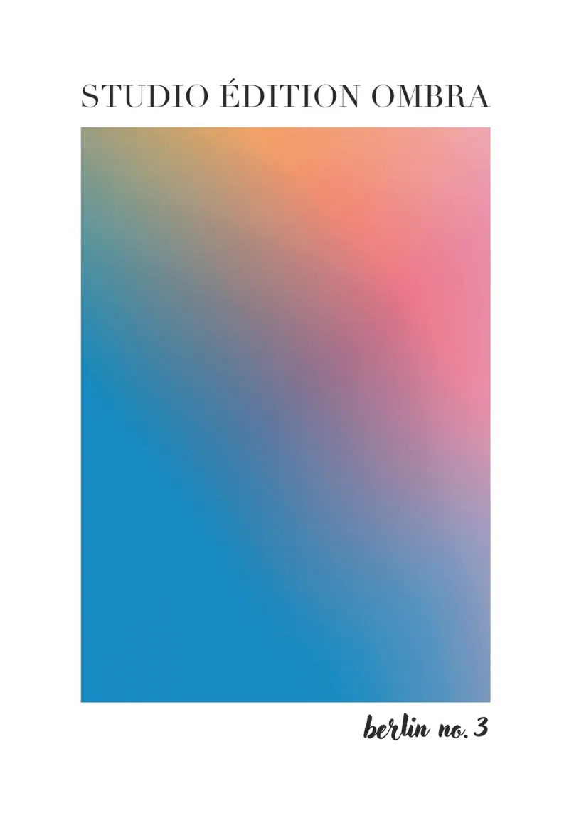 Studio Edition Ombra Berlin No 3 canvas met Baklijst van Poster Print Studio