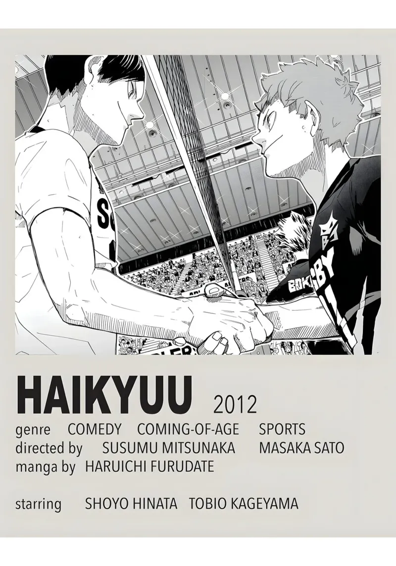 HAIKYUU!!  2012 poster con telaio in plastica da Totoya
