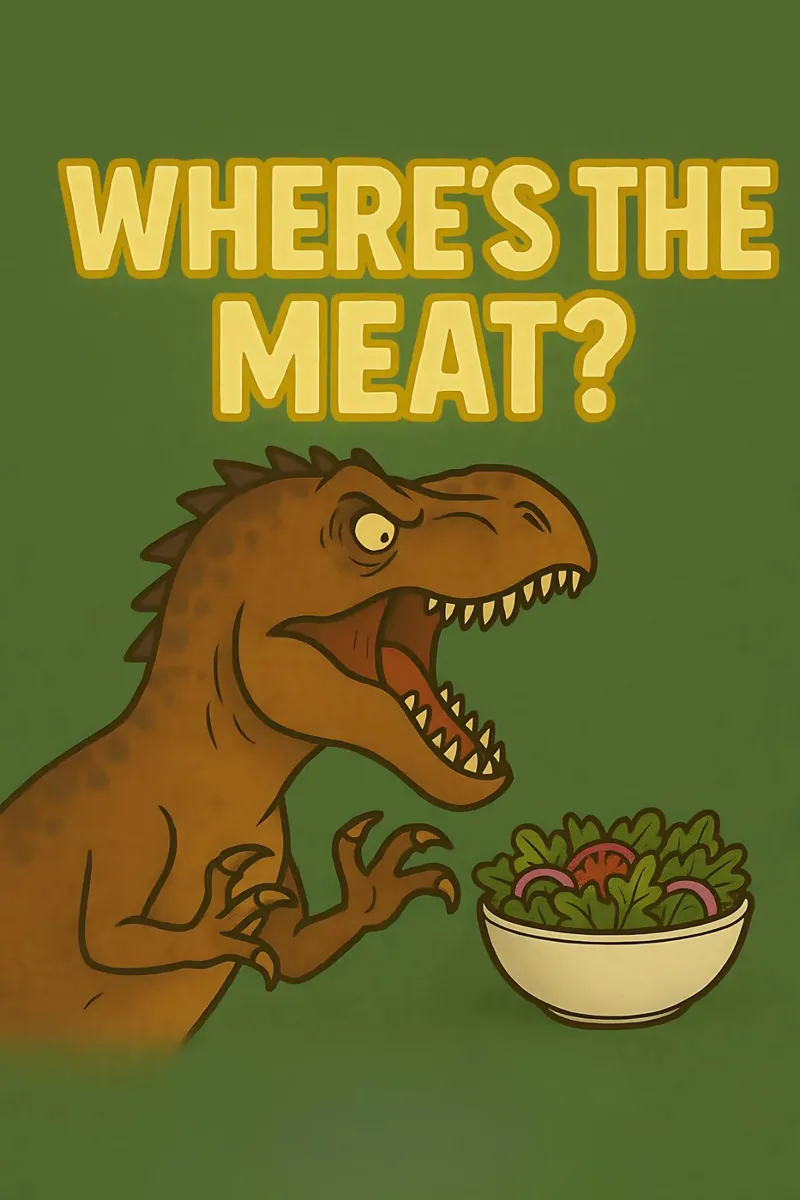 Funny Giganotosaurus Meme pellicola backlit da Funny Humor Art