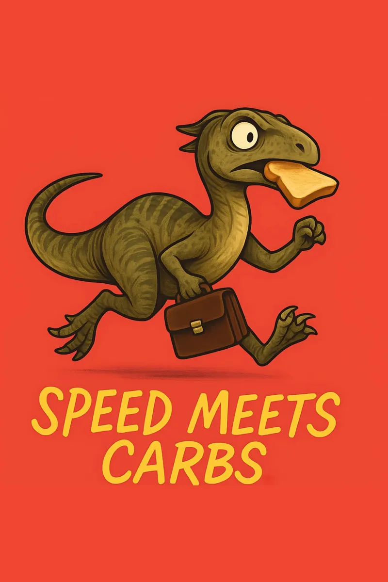 Funny Hypsilophodon Meme canvas with Floater frame by Funny Humor Art
