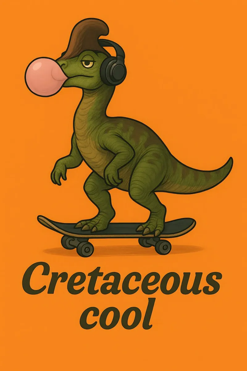 Divertente Meme del Corythosaurus pellicola backlit da Funny Humor Art