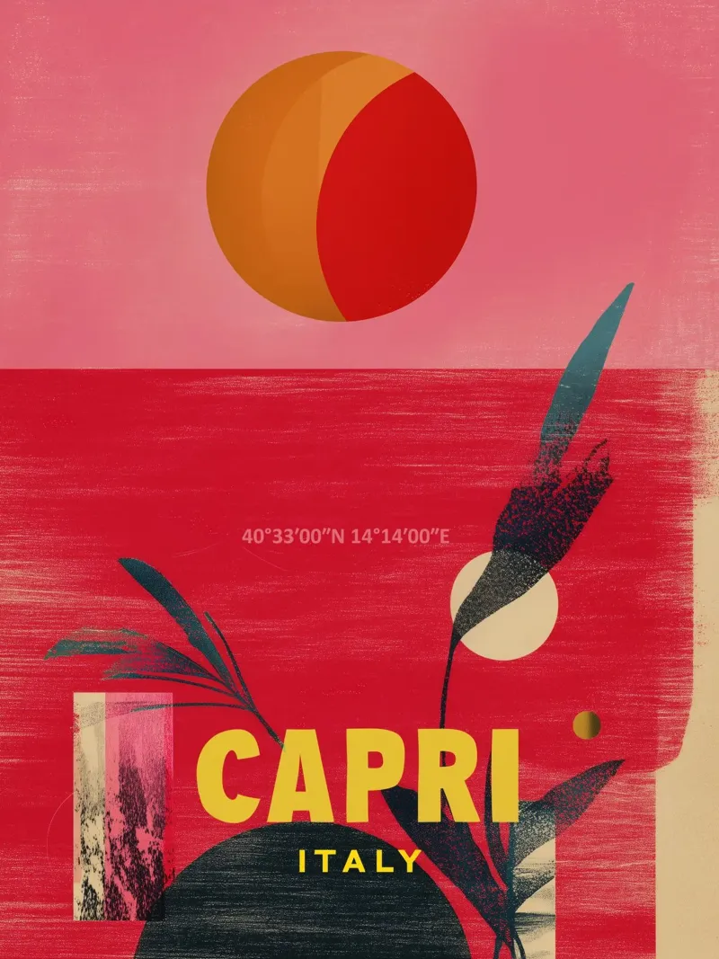 Quando il sole sprofonda nel mare poster da Autofocus