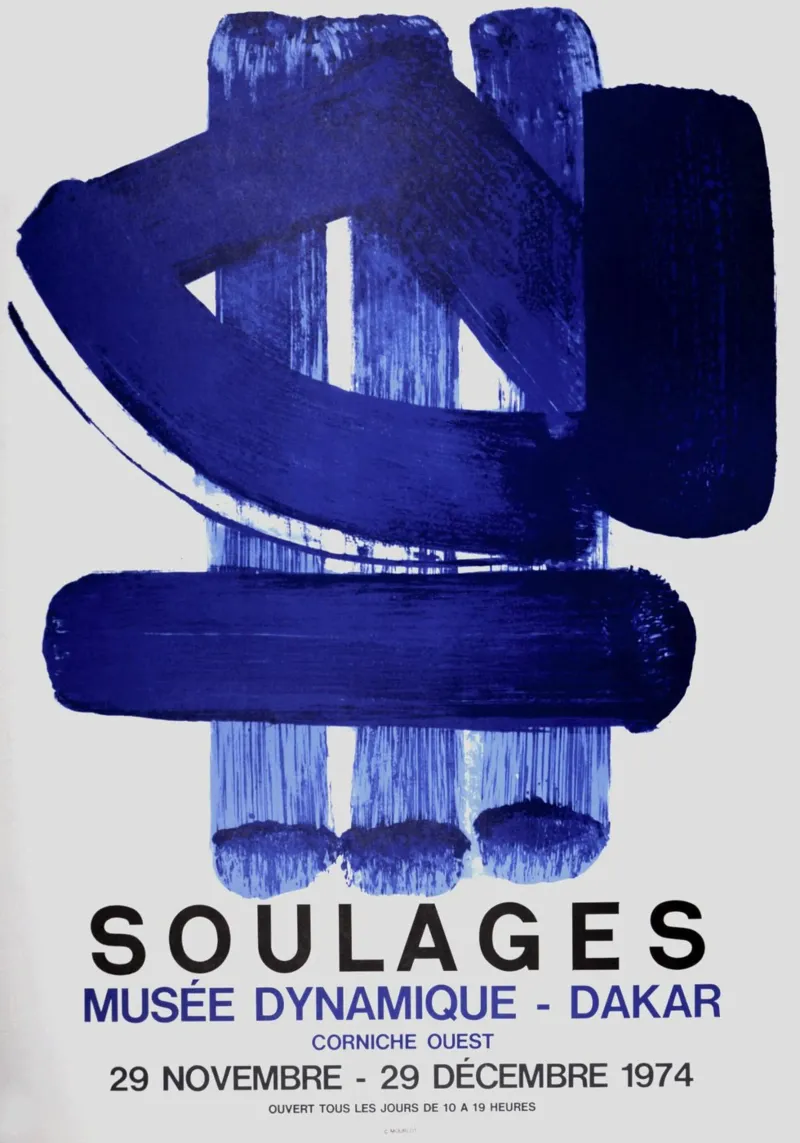 Soulages Musée Dynamique Dakar poster da Spencershop