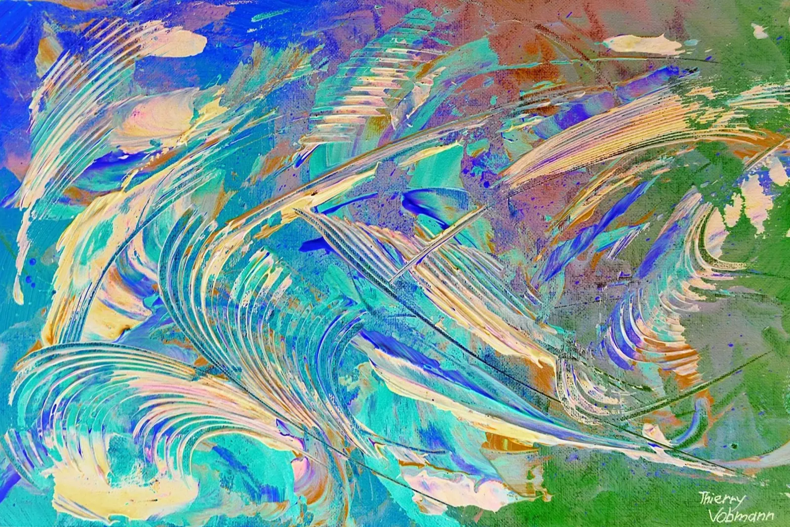 IDEAL GIFT 14. Invers pellicola backlit da Thierry Vobmann Abstract painting