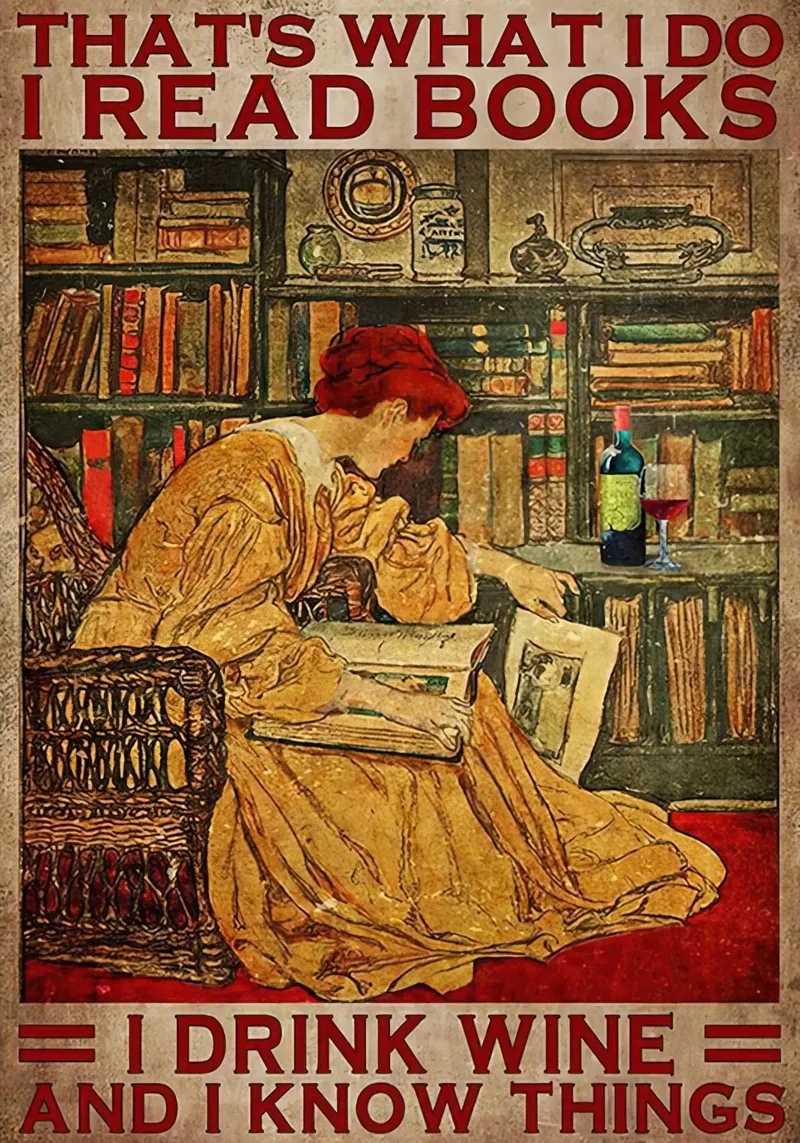 That’s What I Do I Read Books I Drink Wine And I Know Things canvas by Aaronshop