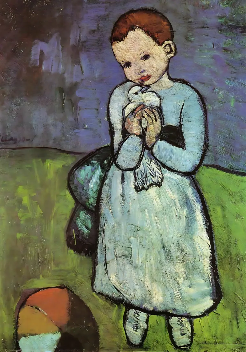 Bambino con colomba di Pablo Picasso plexiglass da tokovictory