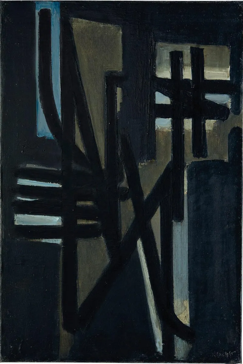 Pierre Soulages (nato nel 1919) pellicola backlit da Spencershop