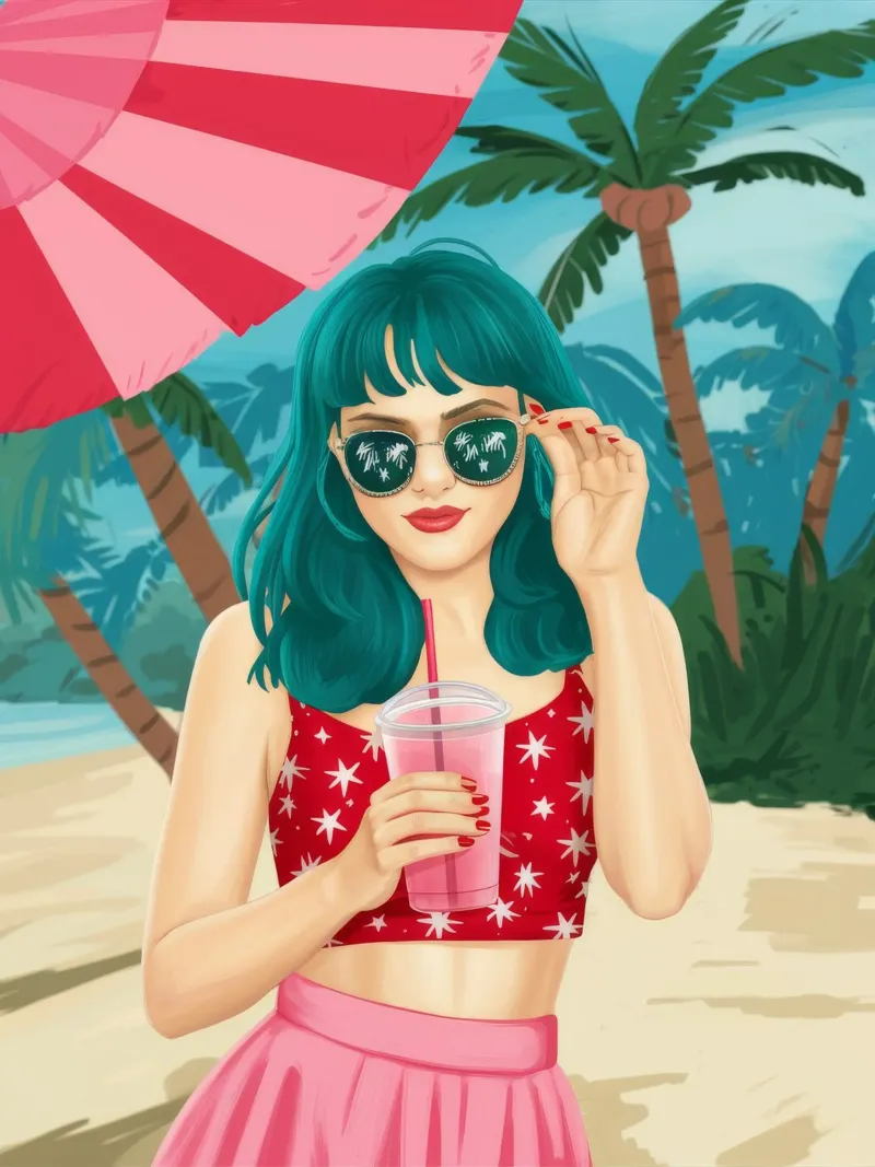 Beatitudine sulla spiaggia carta hahnemühle da Petal Canvas